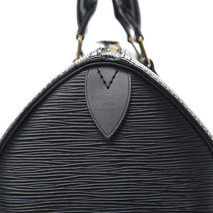 Louis Vuitton Epi Speedy 25 Black 6 of 9