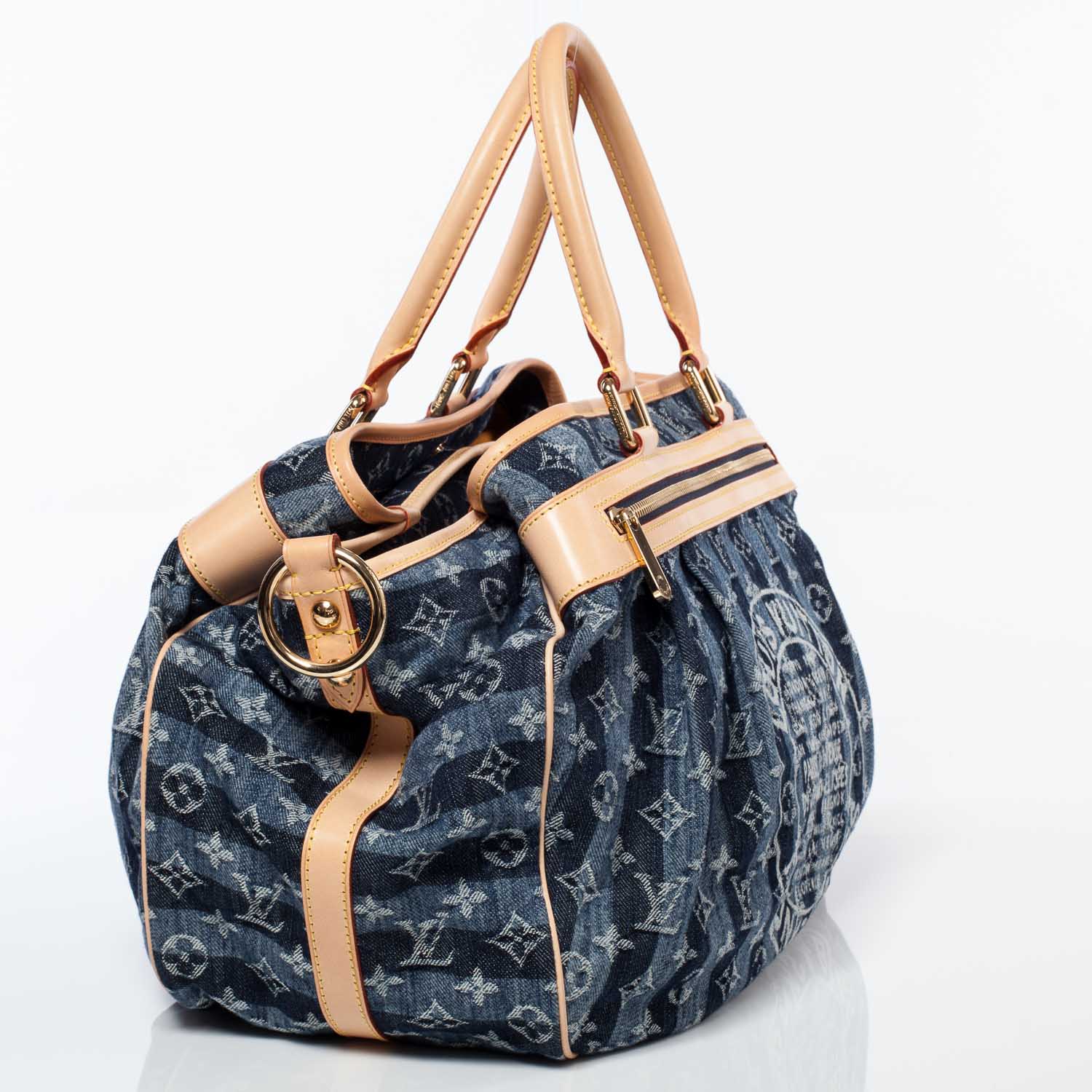 Louis Vuitton Denim Raye Cabas GM 4 of 10