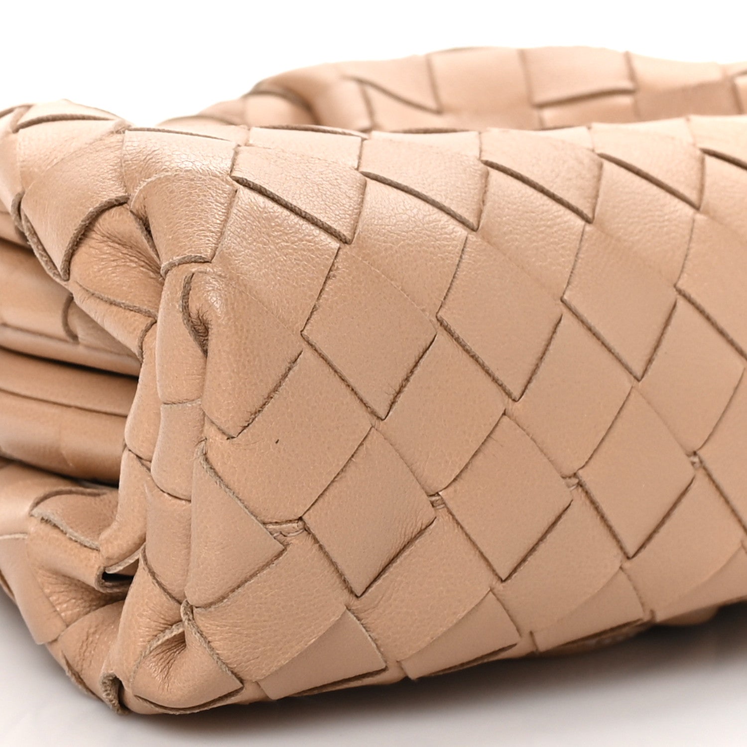 Bottega Veneta Nappa Intrecciato The Mini Pouch Almond 7 of 8