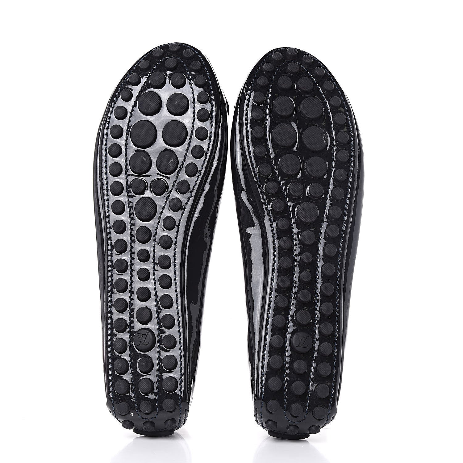 Louis Vuitton Patent Calfskin Oxford Ballerina Flats 40 Black 5 of 8