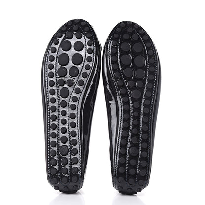 Louis Vuitton Patent Calfskin Oxford Ballerina Flats 40 Black 5 of 8