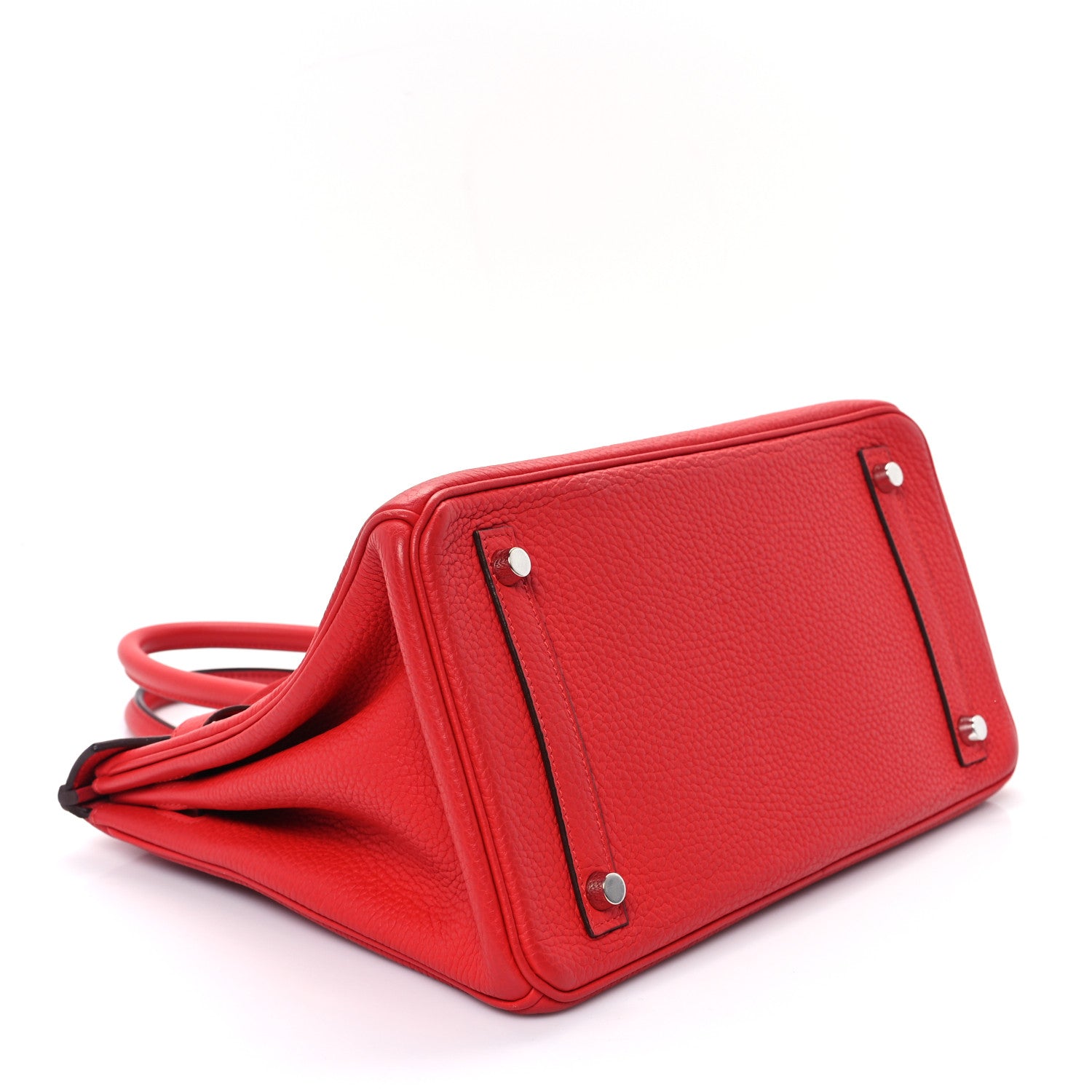 Hermes Taurillon Clemence Birkin 30 Rouge Tomate Rouge Tomate 4 of 13