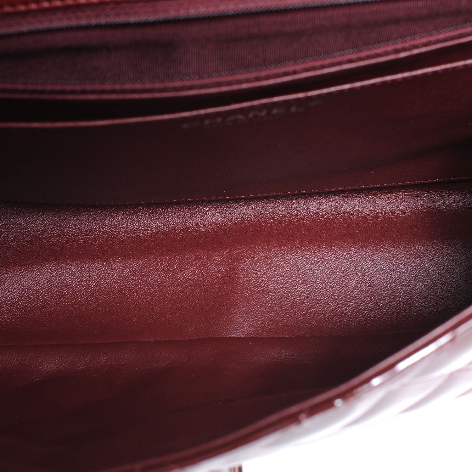 Chanel Patent Jumbo Single Flap Bordeaux 7 of 8