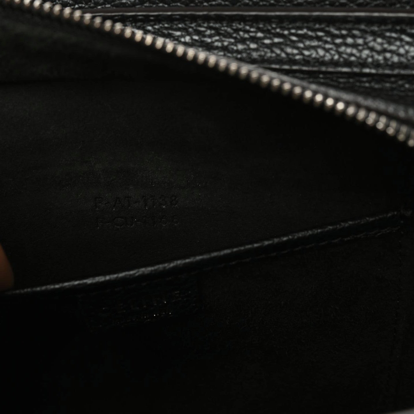 Drummed Calfskin Nano Luggage Black