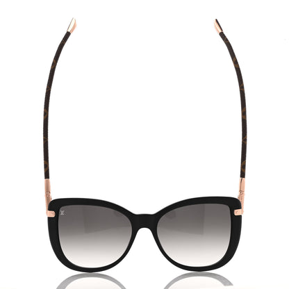 Louis Vuitton Monogram Acetate Charlotte Sunglasses Z0781W Black 10 of 11