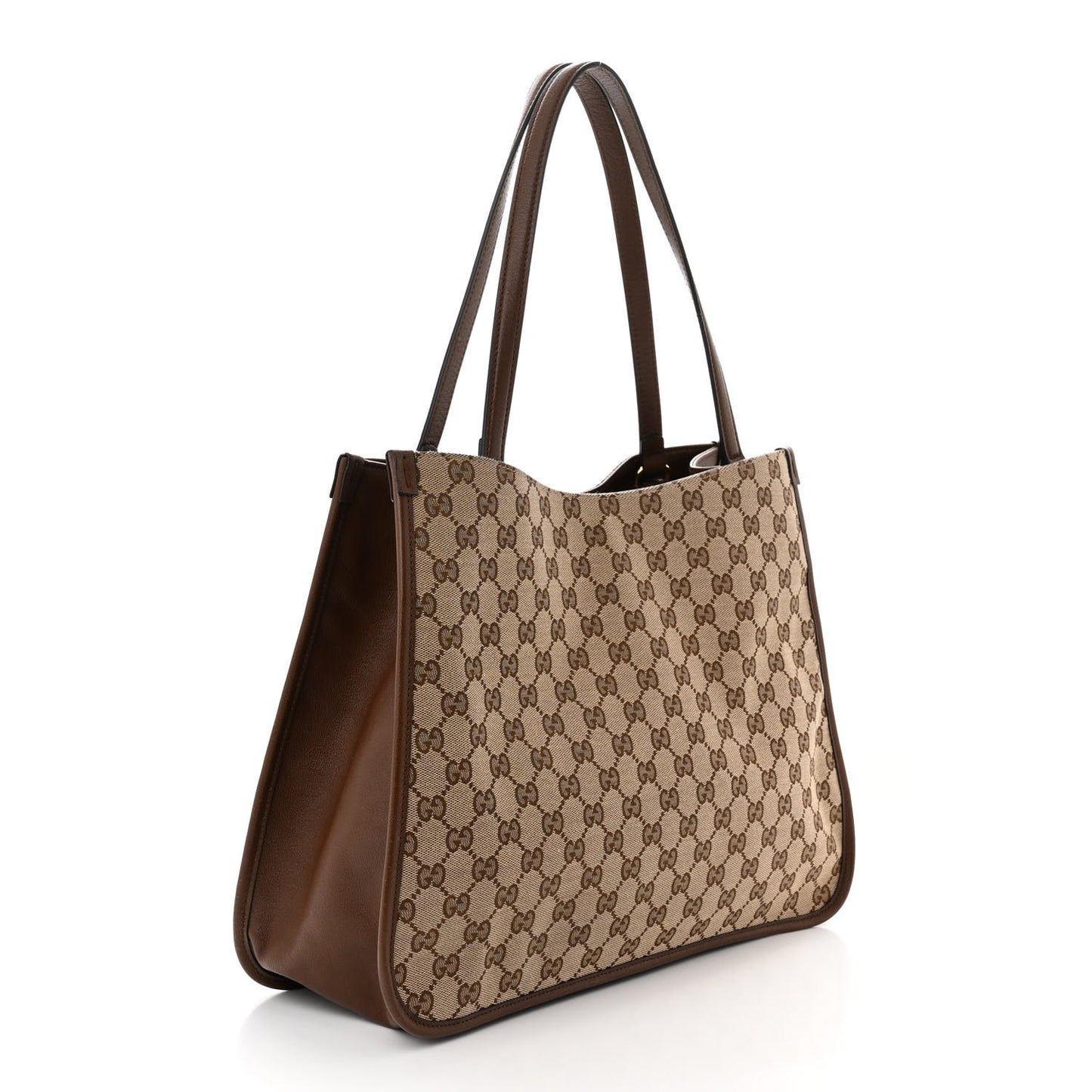 Monogram Horsebit 1955 Tote Bag Beige Brown Sugar