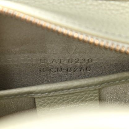 Celine Drummed Calfskin Nano Luggage Vert D'eau 7 of 10