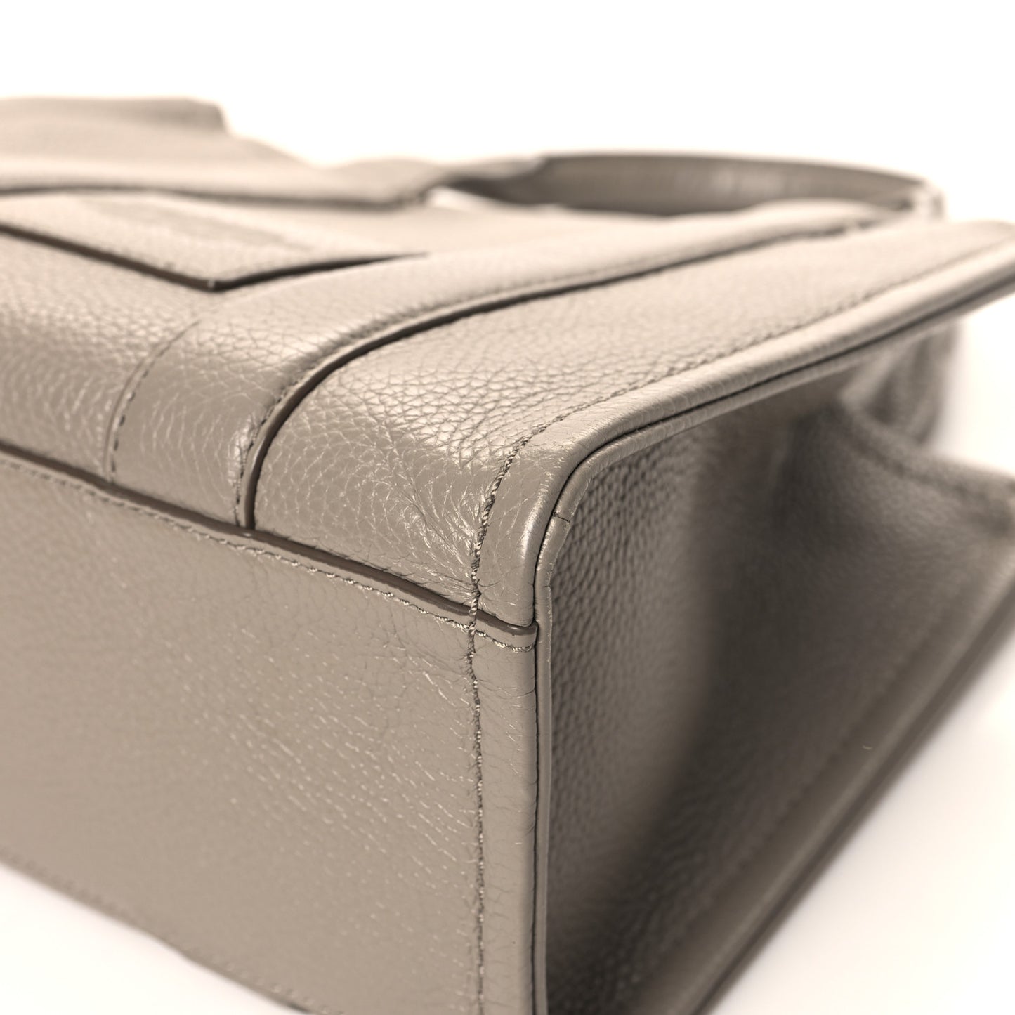 Grained Calfskin Small The Tote Bag Cement