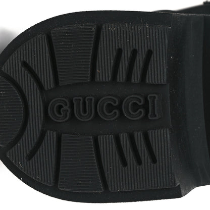 Gucci Calfskin Ornella Logo Ankle Boots 41 Black 6 of 9