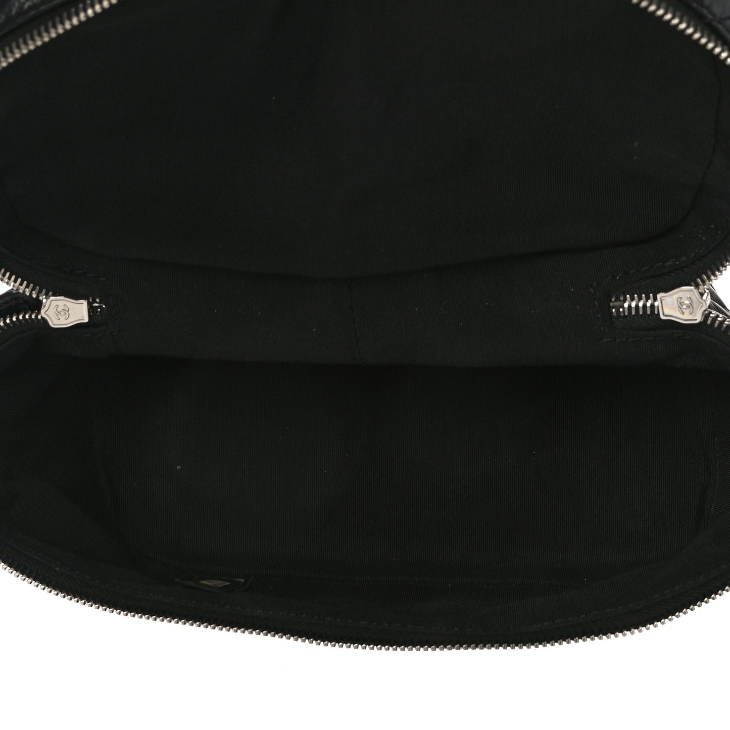 Crumpled Calfskin PVC Quilted Backpack Black