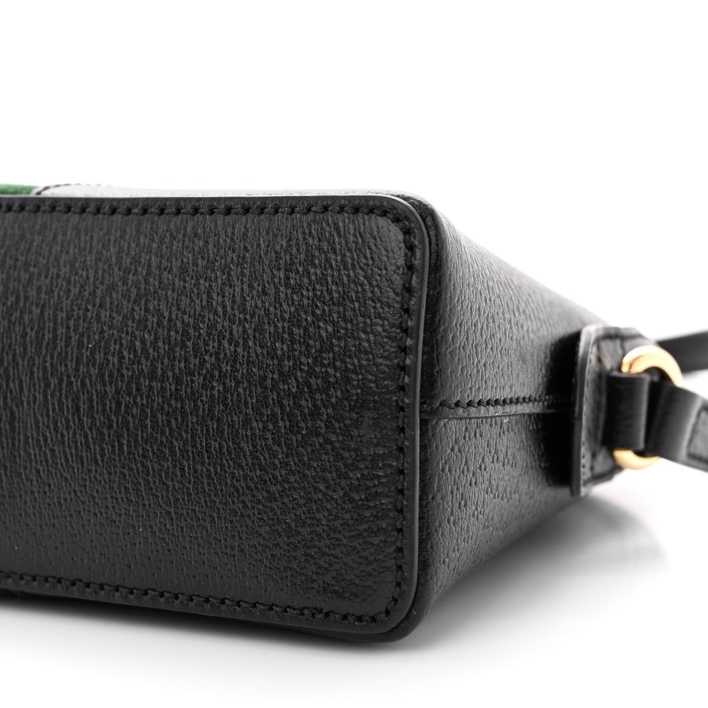 Calfskin GG Web Small Ophidia Dome Shoulder Bag Black