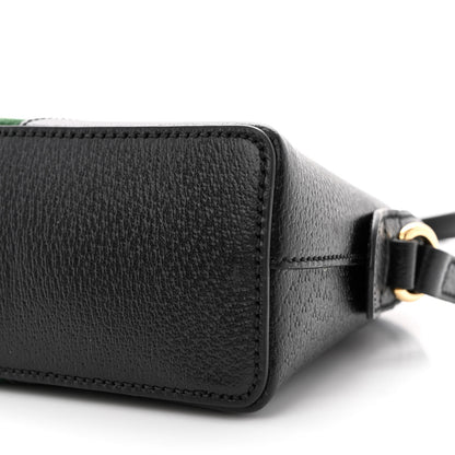 Gucci Calfskin GG Web Small Ophidia Dome Shoulder Bag Black 10 of 10