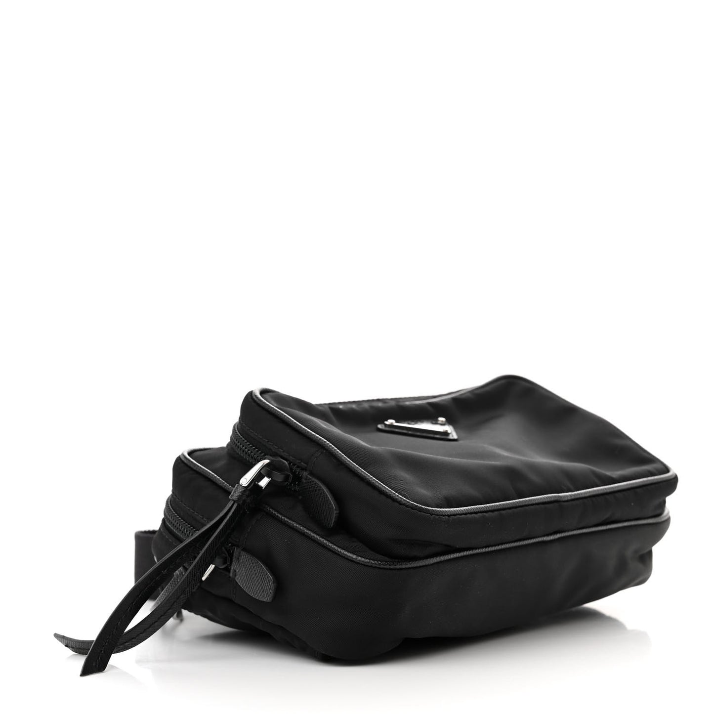 Re-Nylon Saffiano Belt Bag L Black