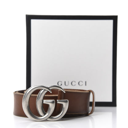 Gucci Cuoio Toscano Nickel Double Double G 40mm Belt 100 40 Cuir 4 of 4