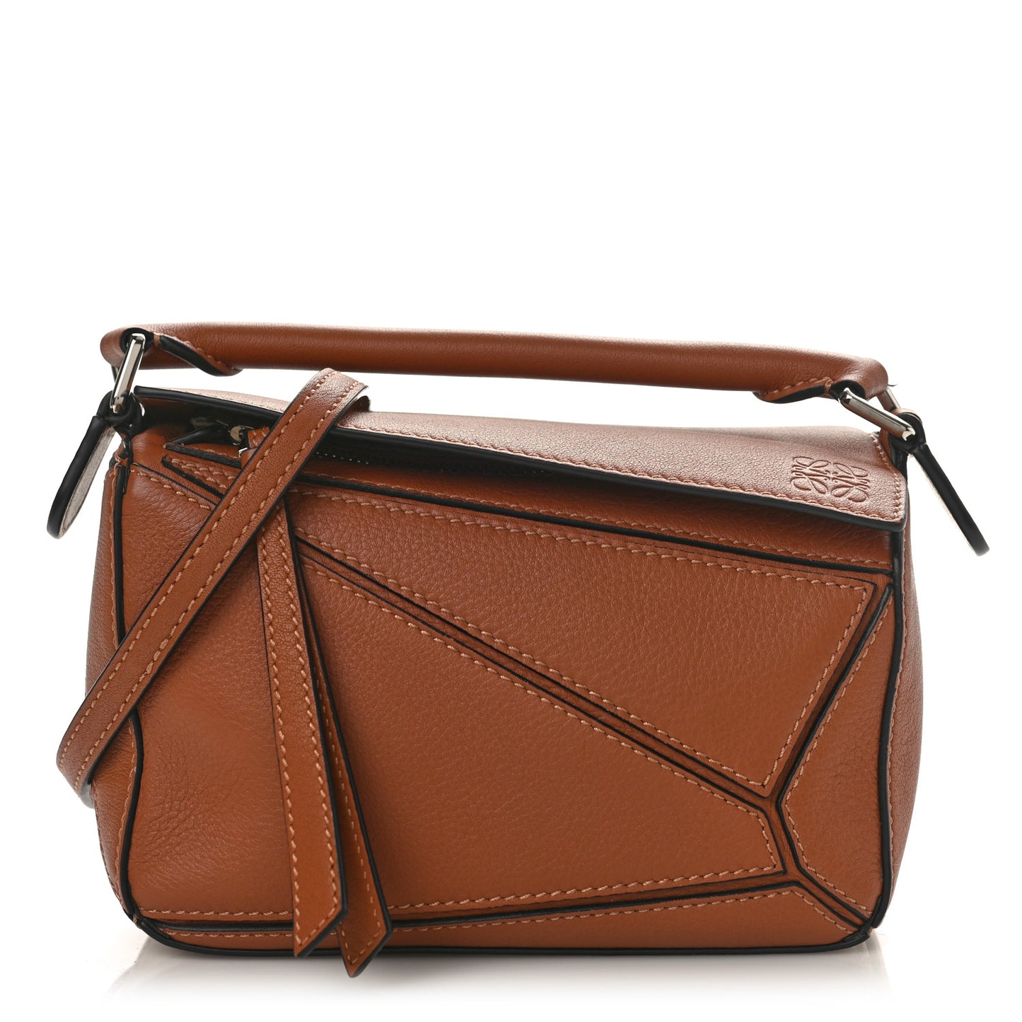 Calfskin Mini Puzzle Bag Tan