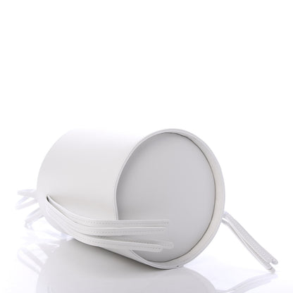 Mansur Gavriel Calfskin Fringe Bucket Bag White 4 of 8