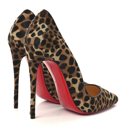 Christian Louboutin Jaguar Pony Hair So Kate 120 Pumps 37 Brown 4 of 7