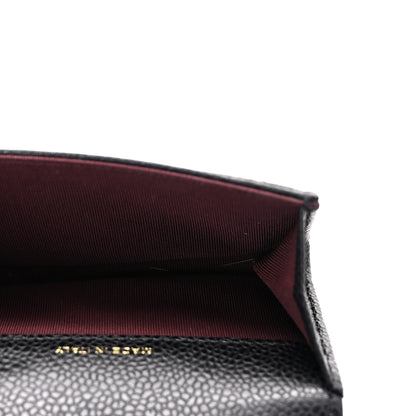 Chanel Caviar Quilted Flap Card Holder Wallet Black 5 of 9