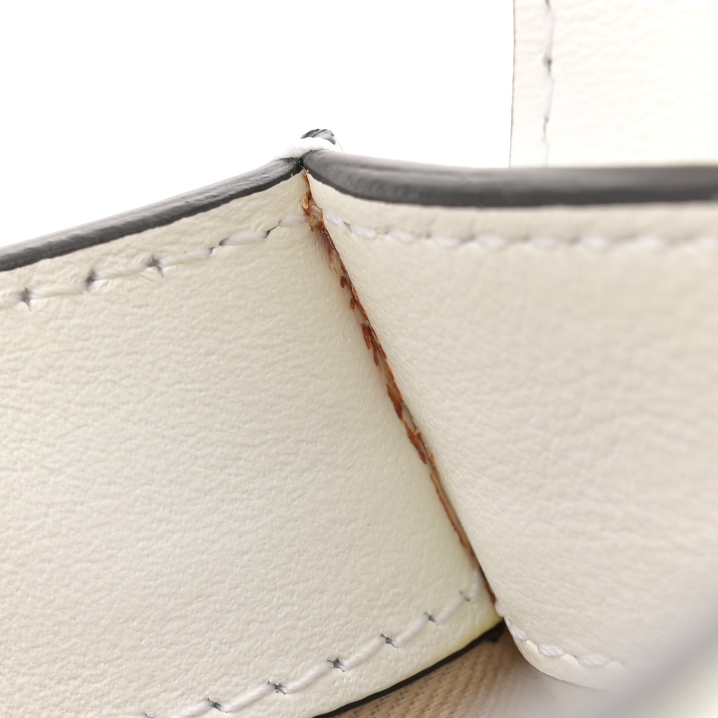 Calfskin Crocodile Embossed Small Tess Bag Brilliant White