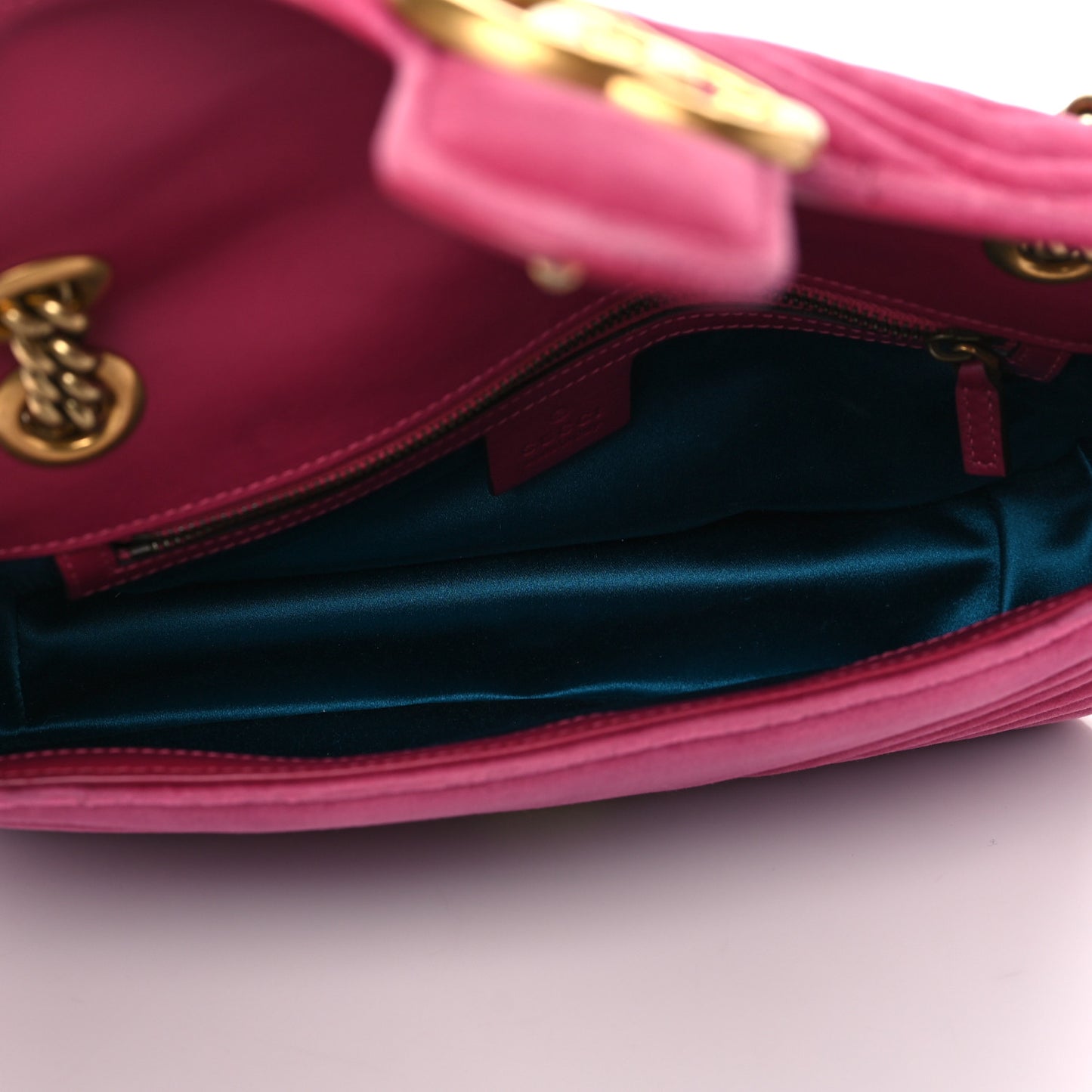 Velvet Matelasse Small GG Marmont Shoulder Bag Light Raspberry Rose