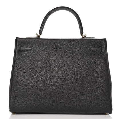 Hermes Togo Kelly Retourne 35 Black 6 of 36
