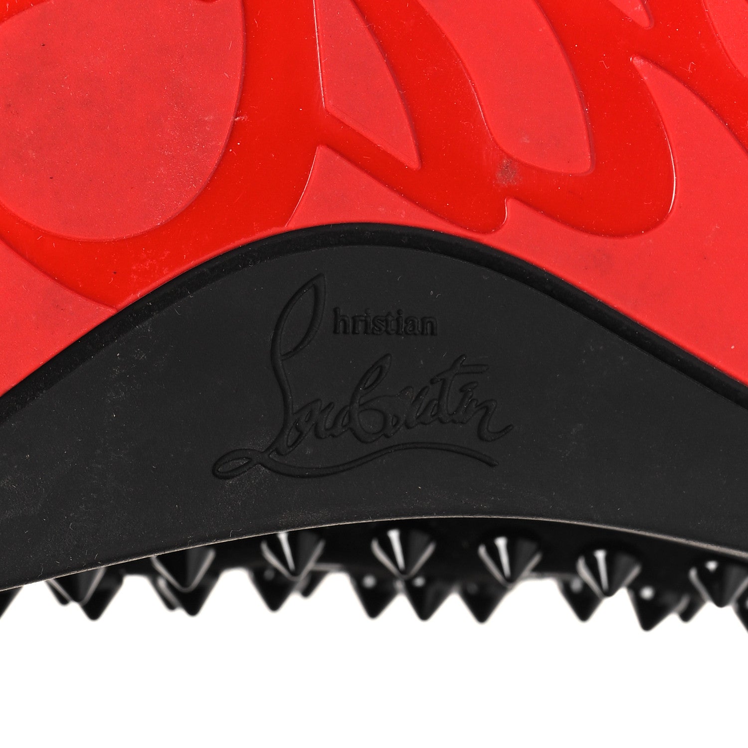 Christian Louboutin Veau Velours Mens Louis Orlato Flat Spikes Sneakers 45.5 Black 8 of 9