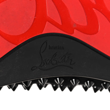 Christian Louboutin Veau Velours Mens Louis Orlato Flat Spikes Sneakers 45.5 Black 8 of 9