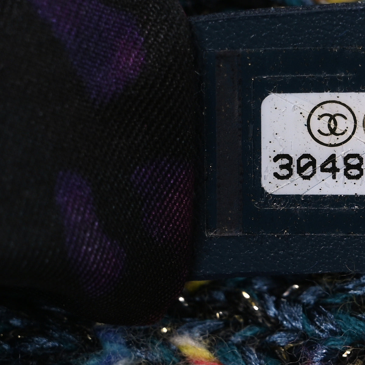 Chanel Tweed Quilted Medium Chanel 19 Flap Dark Multicolor 7 of 11