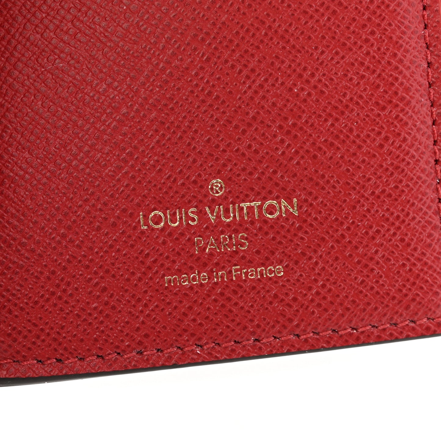 Damier Ebene Victorine Wallet Red