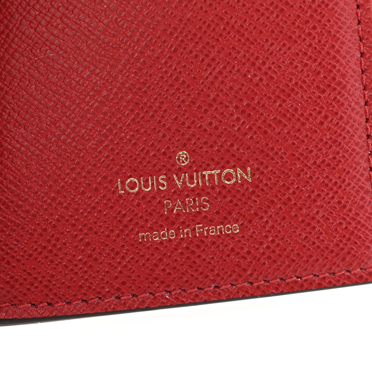 Louis Vuitton Damier Ebene Victorine Wallet Red 6 of 8