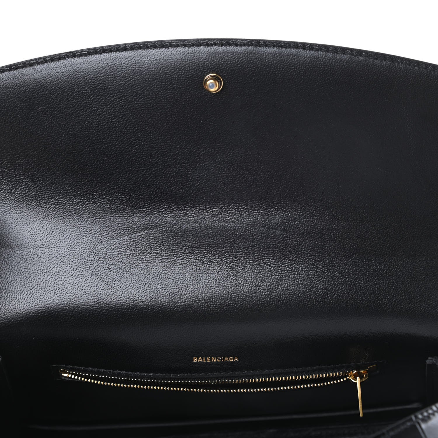 Balenciaga Shiny Calfskin Crocodile Embossed Ghost Sling Bag Black 12 of 12
