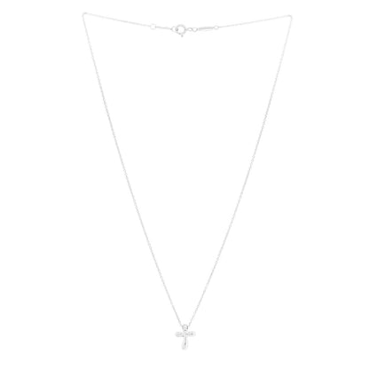 Tiffany Sterling Silver 12mm Elsa Peretti Cross Pendant Necklace 2 of 4