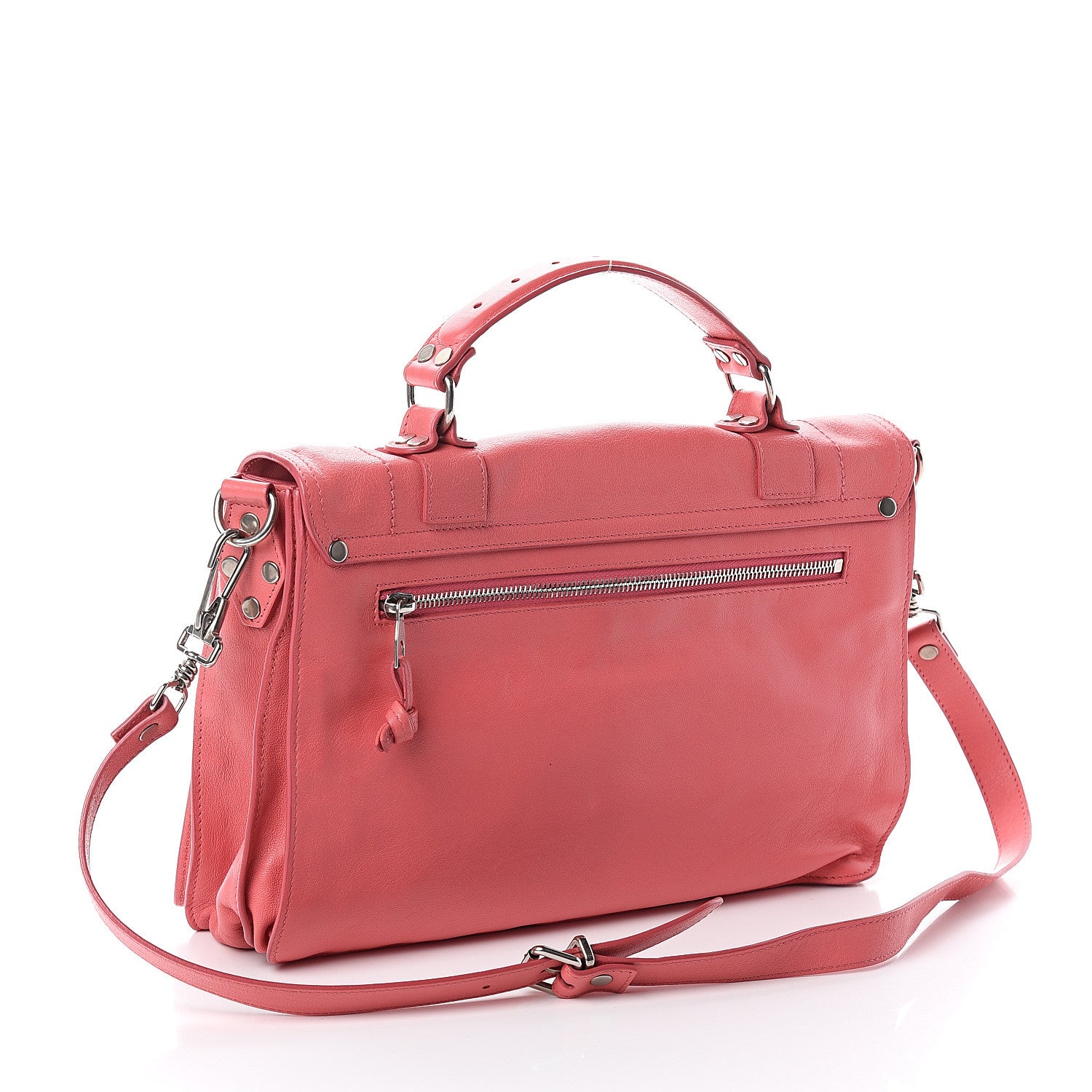 Proenza Schouler Lambskin Medium PS1 Satchel Hibiscus 2 of 8
