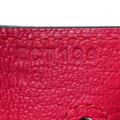 Hermes Madame Calfskin Birkin Sellier 25 FRAMBOISE 7 of 10