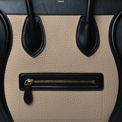 Celine Bullhide Calfskin Nubuck Mini Tri-Color Luggage Light Taupe 8 of 13