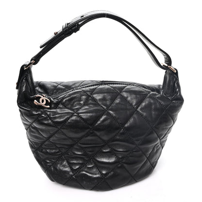 Chanel Lambskin Quilted Cloudy Bundle Hobo Black 1 of 11
