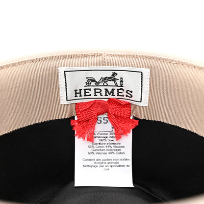 Hermes Rabbit Felt Faubourg Love Hat 55 Beige Perle 8 of 9