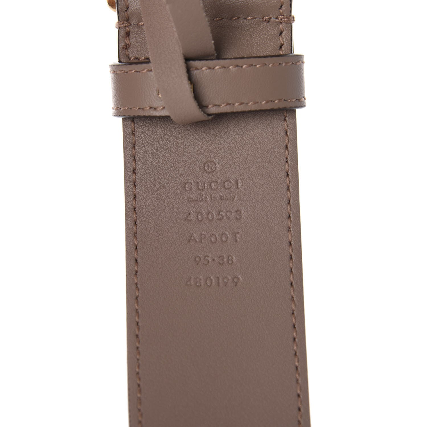Gucci Calfskin Double G 40mm Belt 95 38 Porcelain Rose 6 of 7