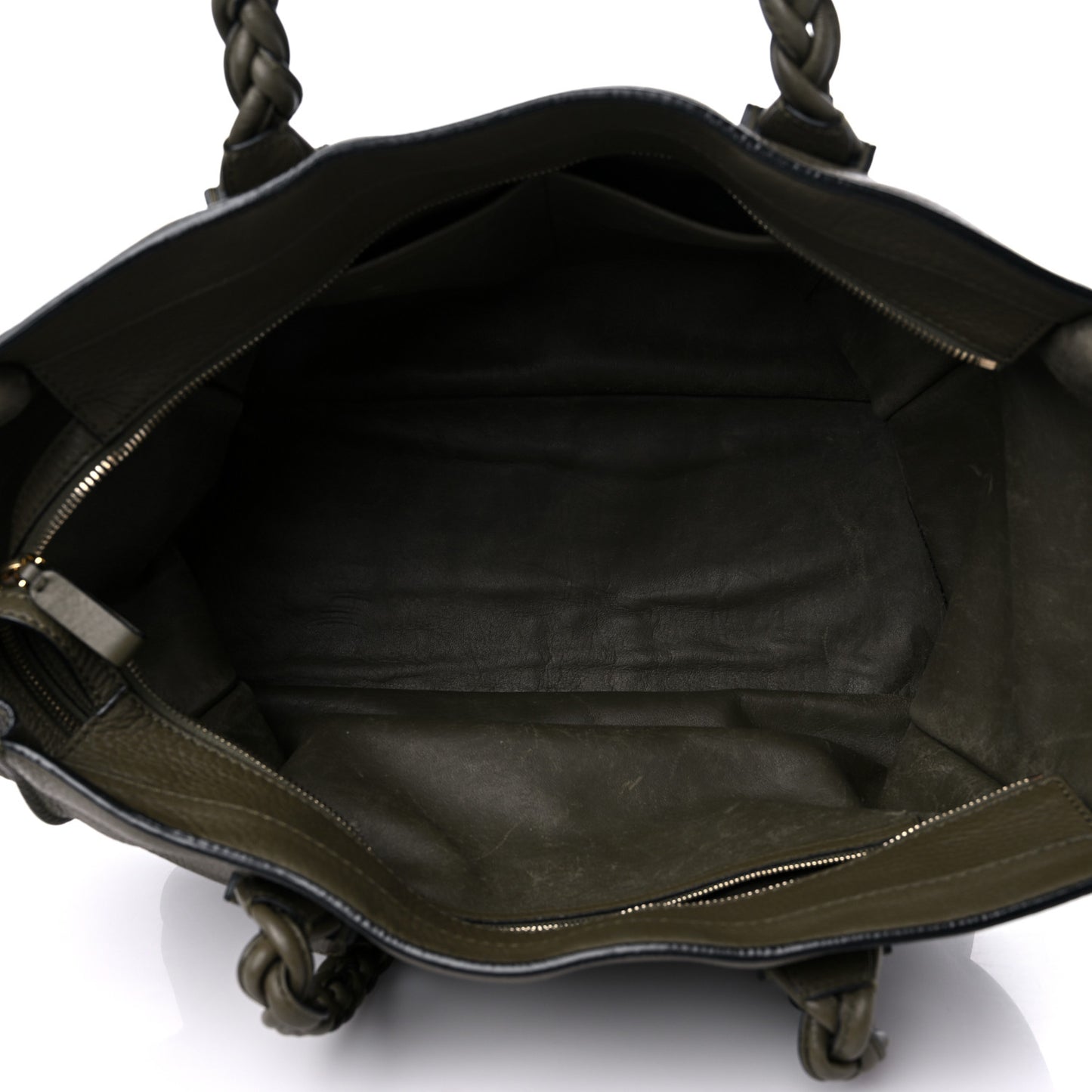 Grained Calfskin To Be Cool Tote Khaki