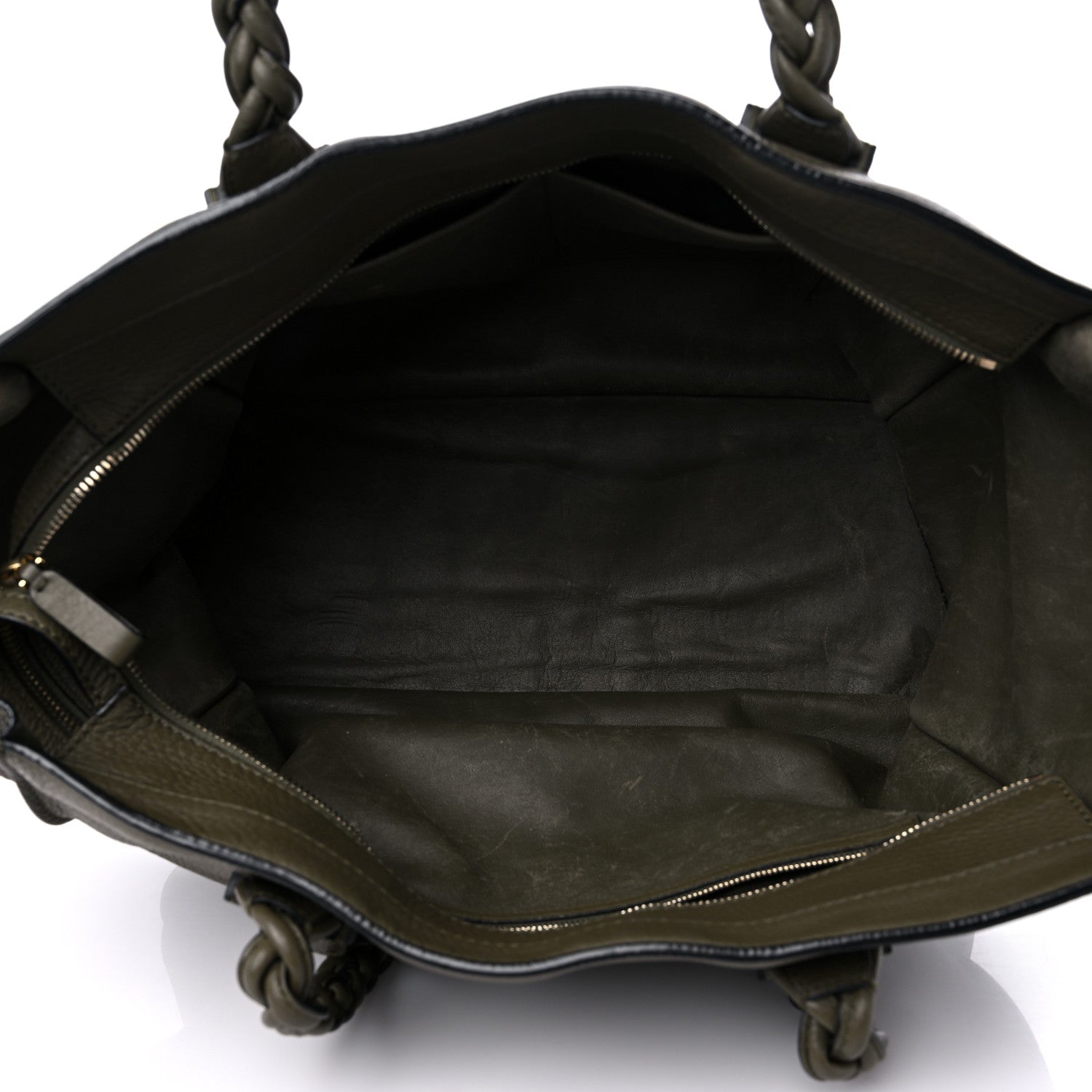 Valentino Garavani Grained Calfskin To Be Cool Tote Khaki 5 of 17
