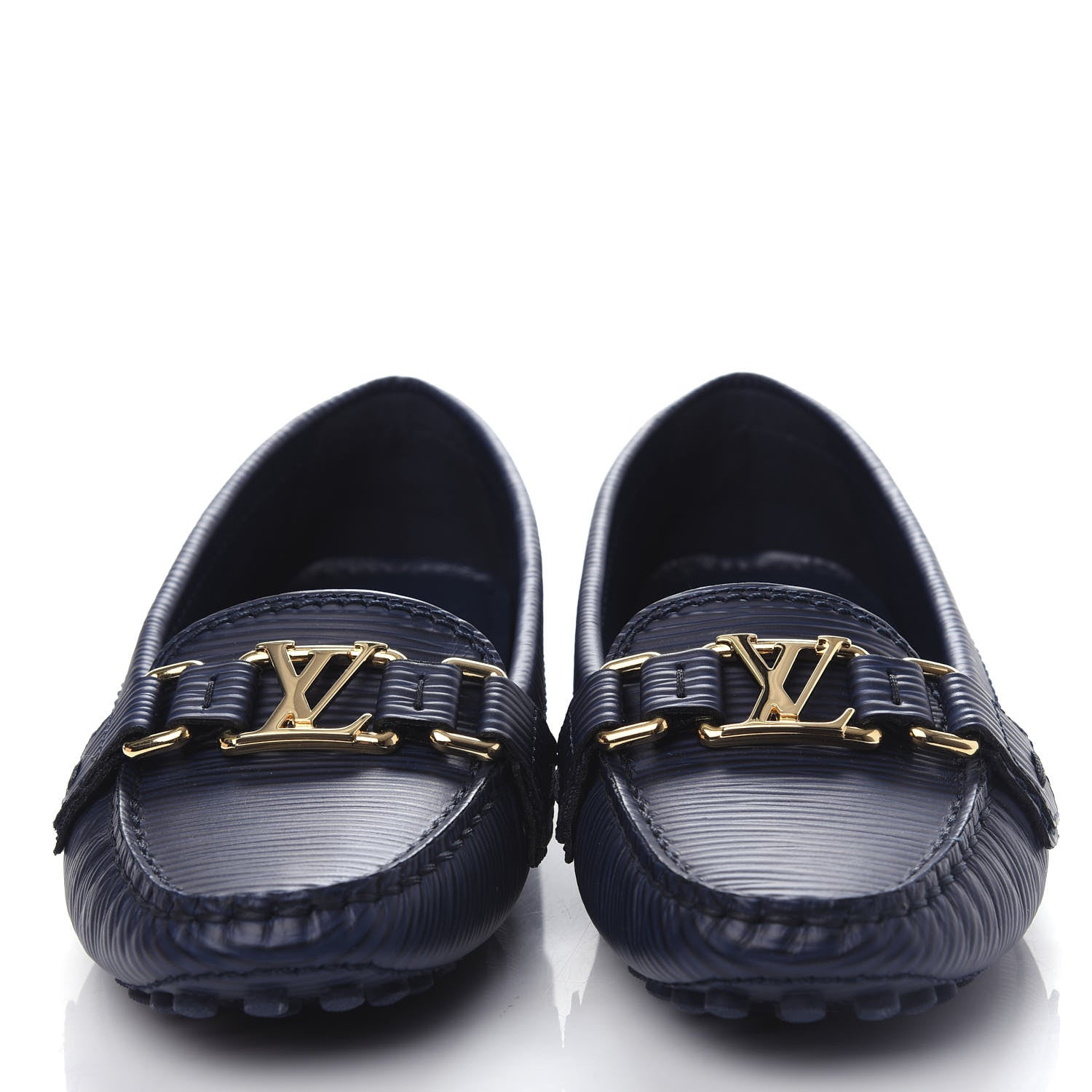 Louis Vuitton Epi Womens Oxford Loafers 36 Blue 5 of 11