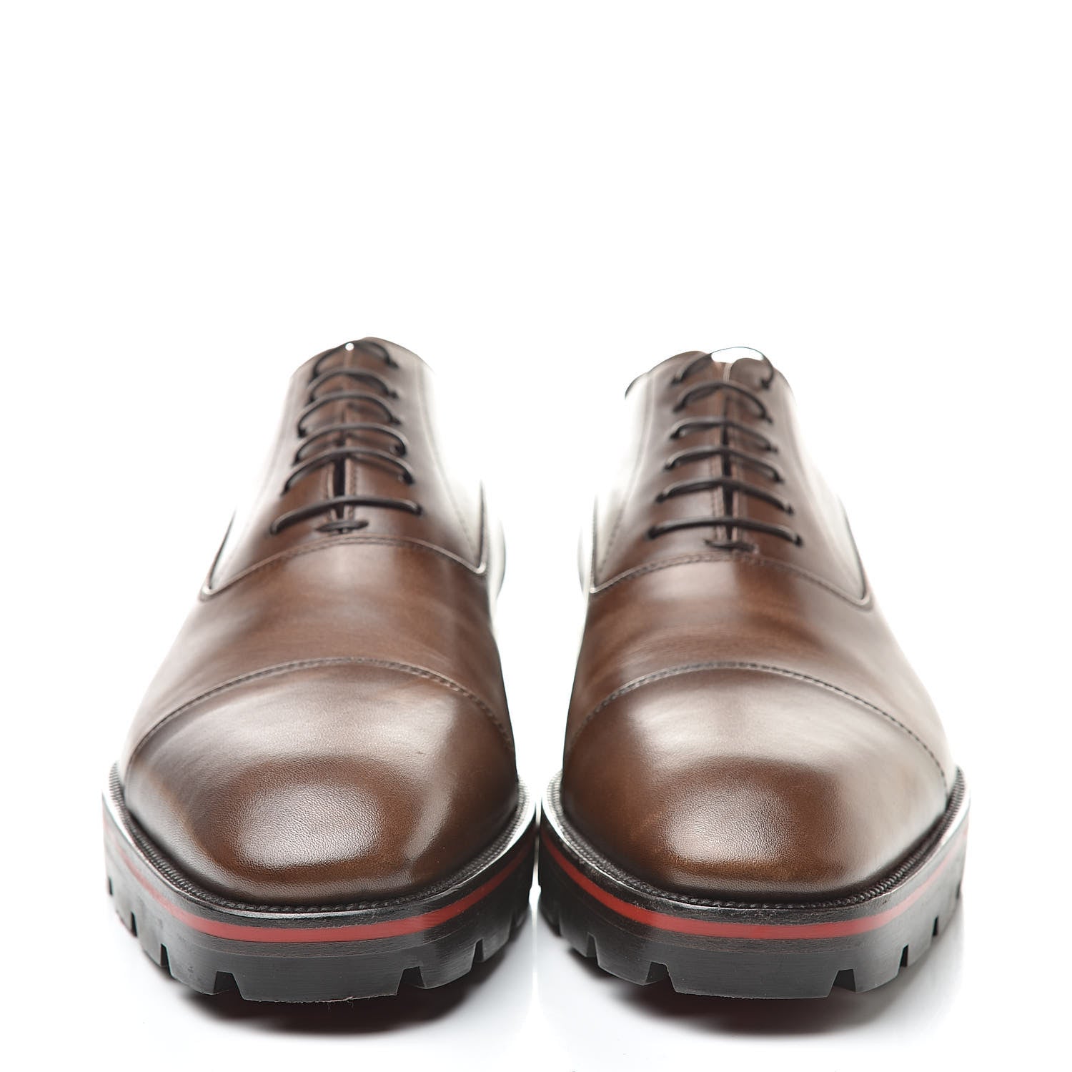 Christian Louboutin Calfskin Patime Mens Hubertus Flat 41.5 Havane 2 of 15