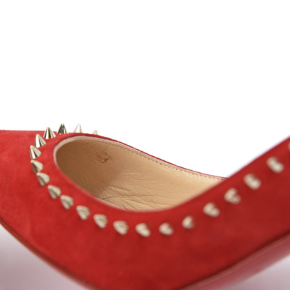 Christian Louboutin Veau Velours Anjalina 85 Pumps 35 Loubi 9 of 9