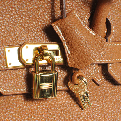Hermes Togo Birkin 35 Gold 7 of 9
