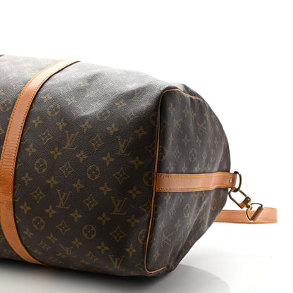 Louis Vuitton Monogram Keepall Bandouliere 55 10 of 38