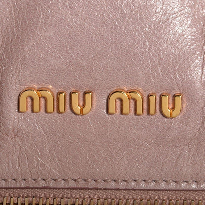 Miu Miu Vitello Lux Large Bow Bag Mughetto 11 of 11