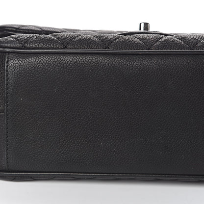 Chanel Caviar Quilted Medium Rock In Rome Single Flap Black 11 of 14