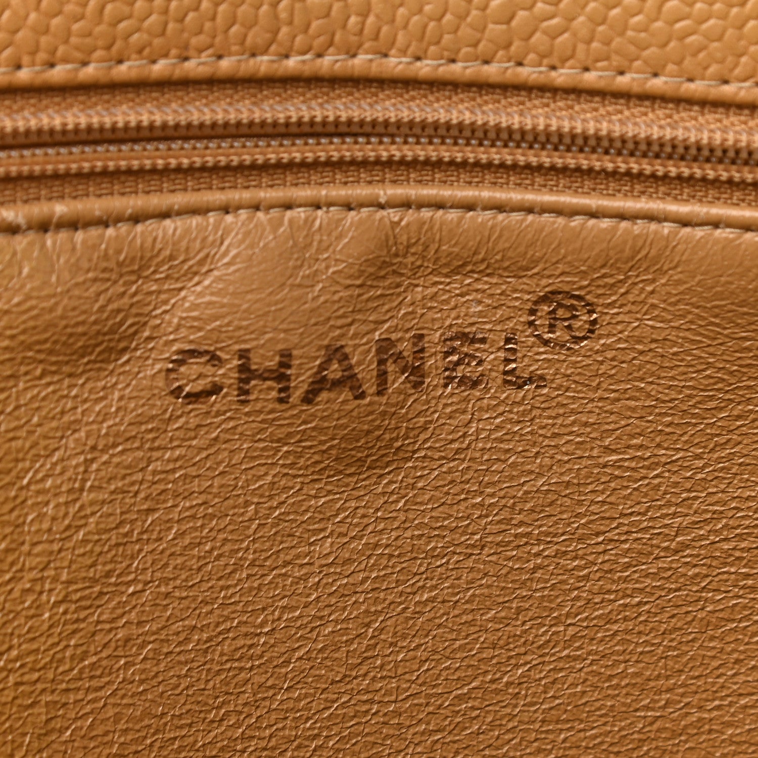 Chanel Caviar CC Tote Beige 7 of 16