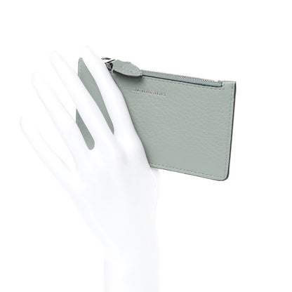 Burberry Grainy Calfskin Zip Card Case Eucalyptus Green Dark Bottle Green 2 of 7