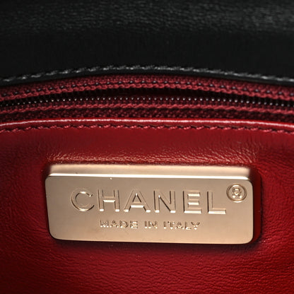 Chanel Lambskin Quilted Medium Westminster Pearl Flap Black 6 of 10